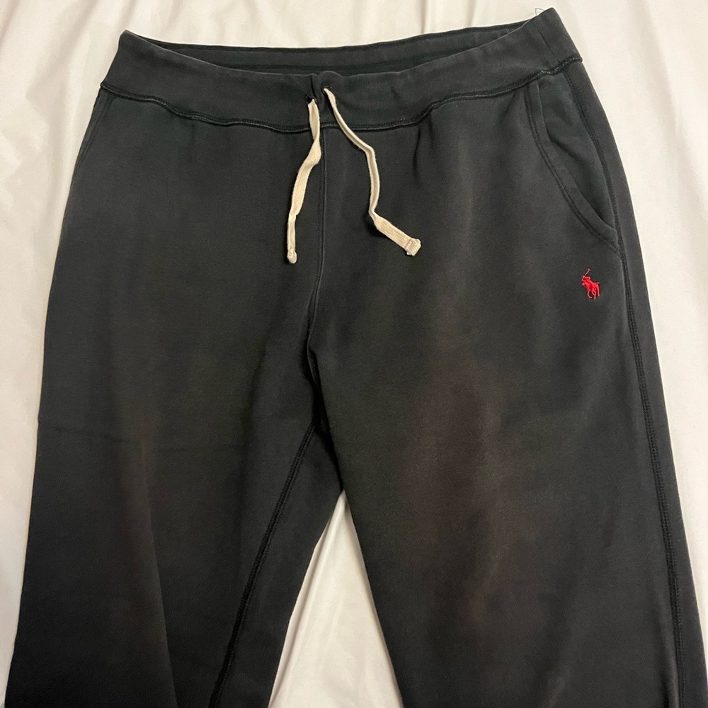 black polo sweat pants